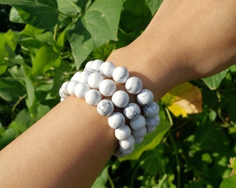 Howlite 10mm Bracelet