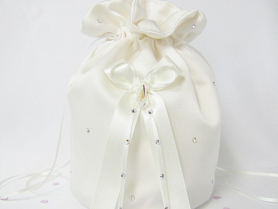 ivory wedding dolly bags