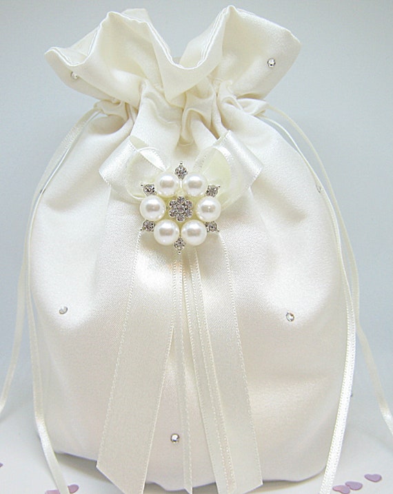 ivory wedding dolly bags