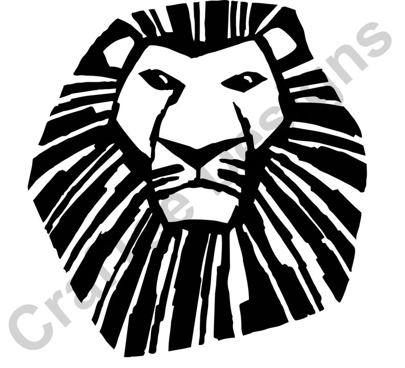Mufasa design cricut silhouette cutfiles png roi lion | Etsy