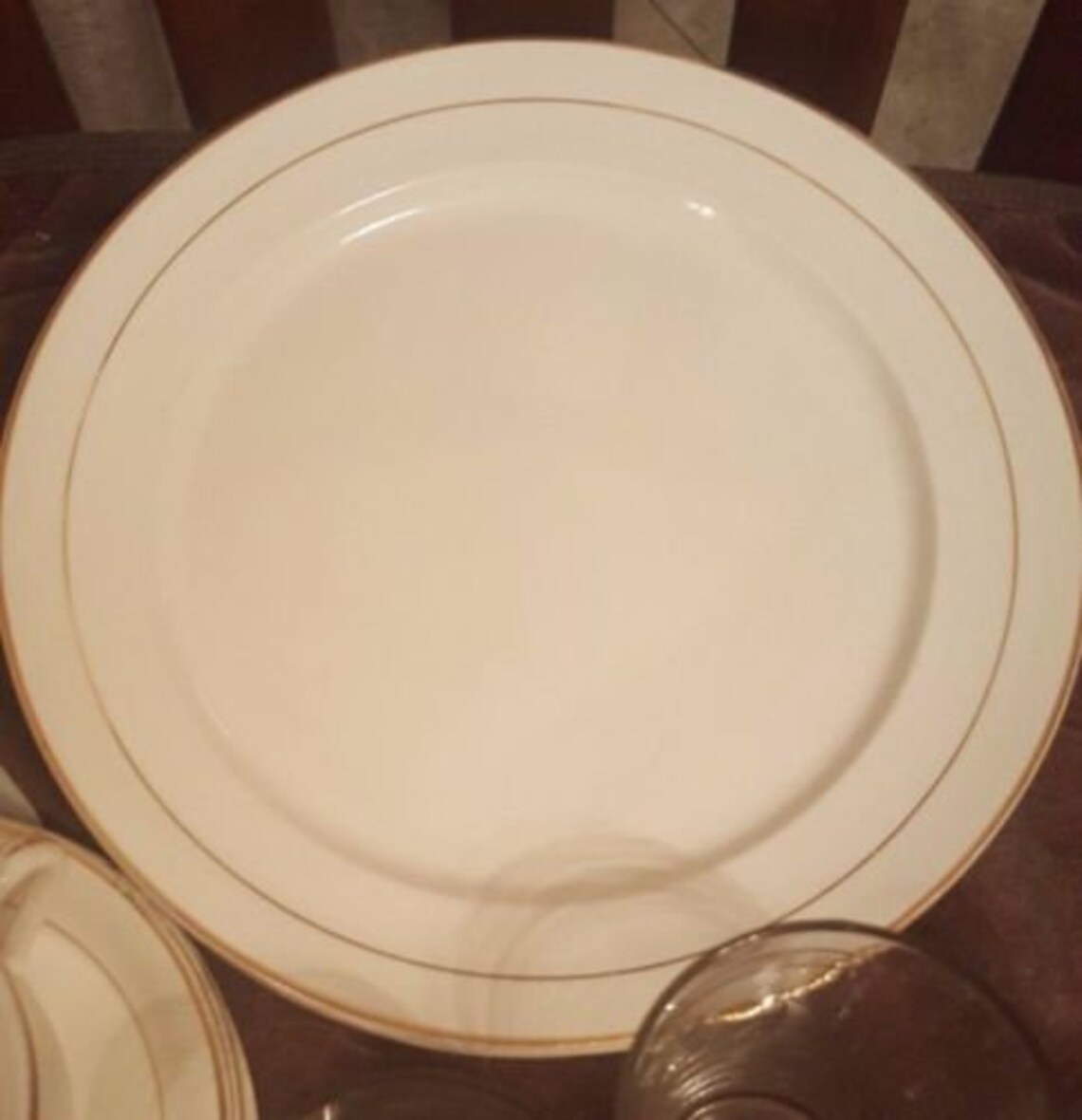 Derwood WS White w/22kt Gold Trim 6 Piece Place Etsy