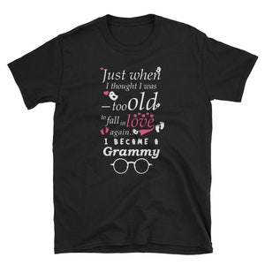I Became Grammy Grandma Grandmother Grandma Reveal Shirt