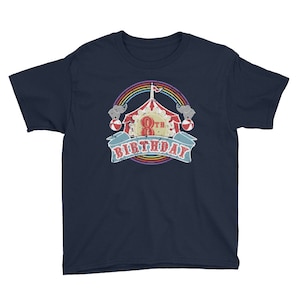 Circus Carnival Theme 8th Birthday Shirt Kids Birthday Party Shirt