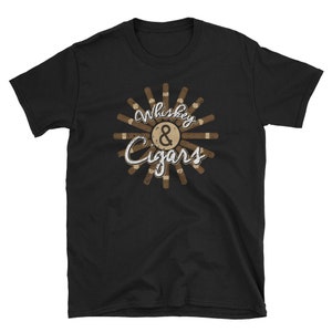 Whisky und Zigarren Shirt Zigarrenliebhaber Shirt Zigarrenraucher Geschenk