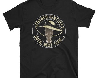 Commemorative Derby Shirt Funny Derby Horse in Derby Hat Shirt Thanks Kentucky Shirt