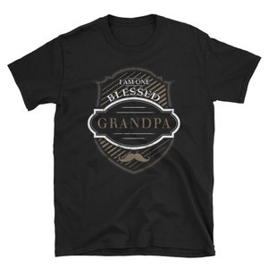 One Blessed Grandpa Shirt Reveal Shirt New Grandpa Shirt Grandpa Gift Fathers Day Gift Shirt