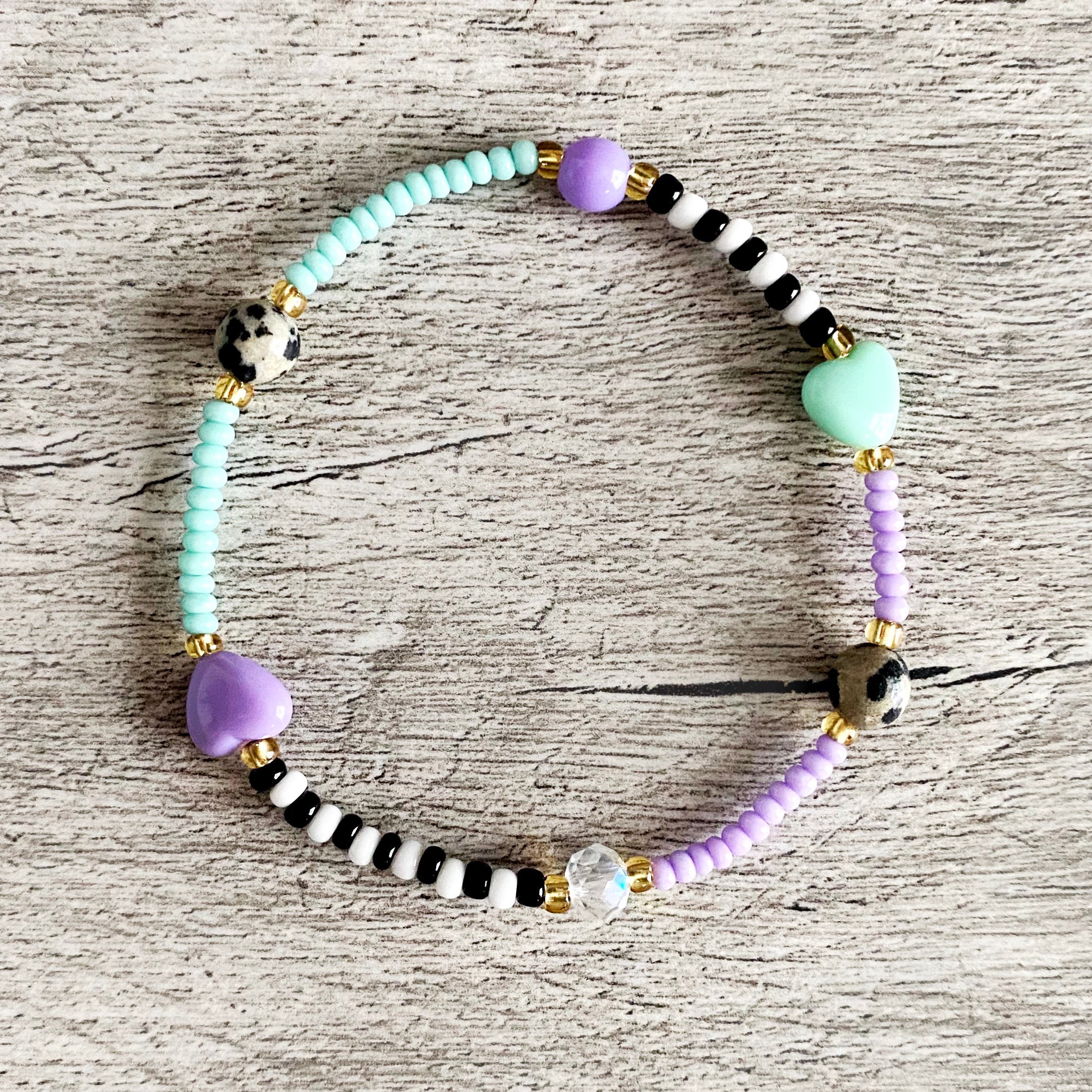 Bracelet enfant, bracelet perles en acrylique, bracelet élastique, Bracelet  pearls, colored jewel, elastic bracelet