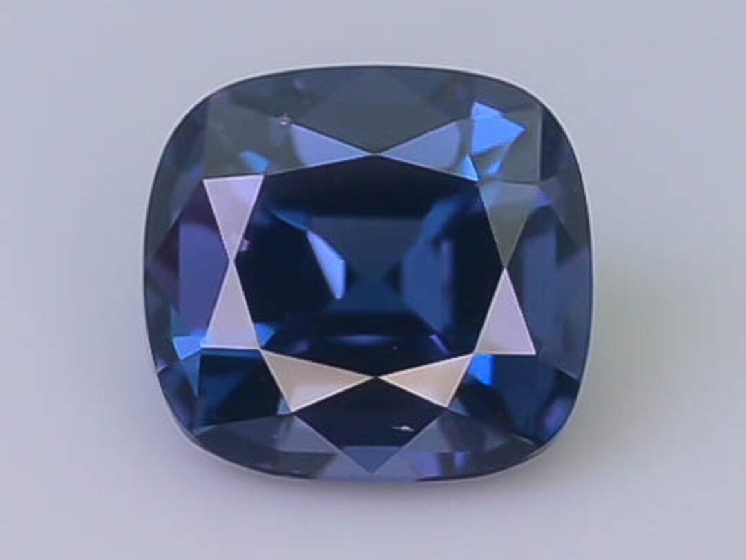 GIA 2.15ct Color Change Spinel Blue to Violet Cushion Cut