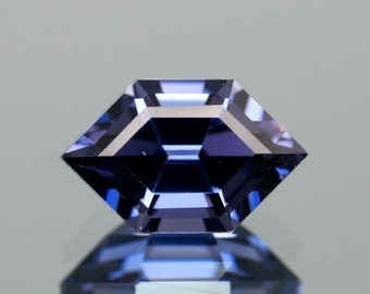 Natural Blue Hexagon Spinel 1.35cts, Deep Grayish Blue Fancy Cut, Flawless Sparkling Spinel Loose and Ready to be Set