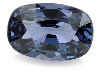 Natural Blue Spinel 2.27cts, Deep Blue Eye Clean Sparkling Elongated Cushion Cut Spinel Loose and Ready to be Set