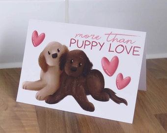 Cockapoo / Cavapoo / Doodle Puppy Love Dog Card