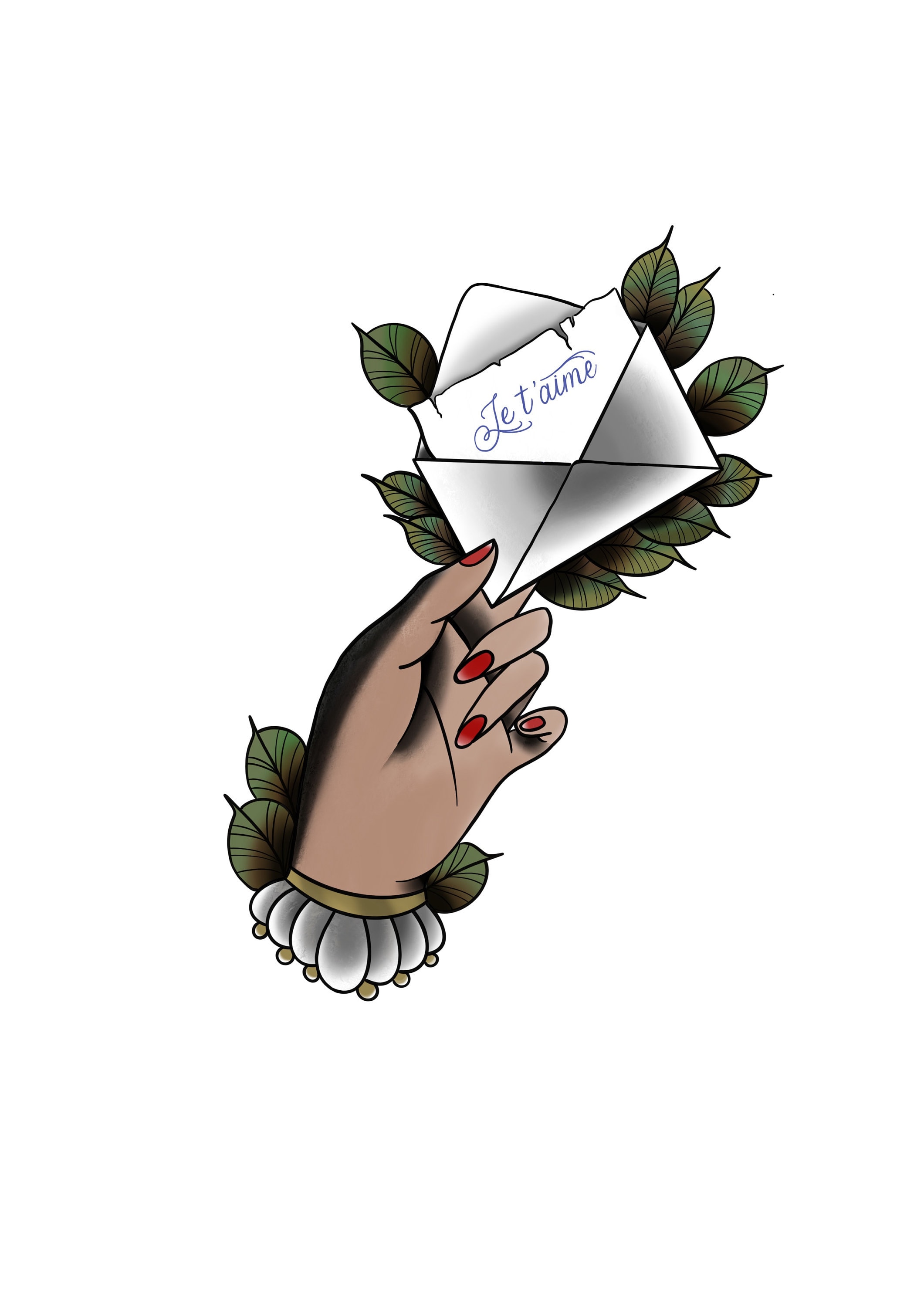Tattoo Flash Hand Holding Love Letter A4 - Etsy Tattoo Flash Hand Holding Love Letter A4 - Etsy