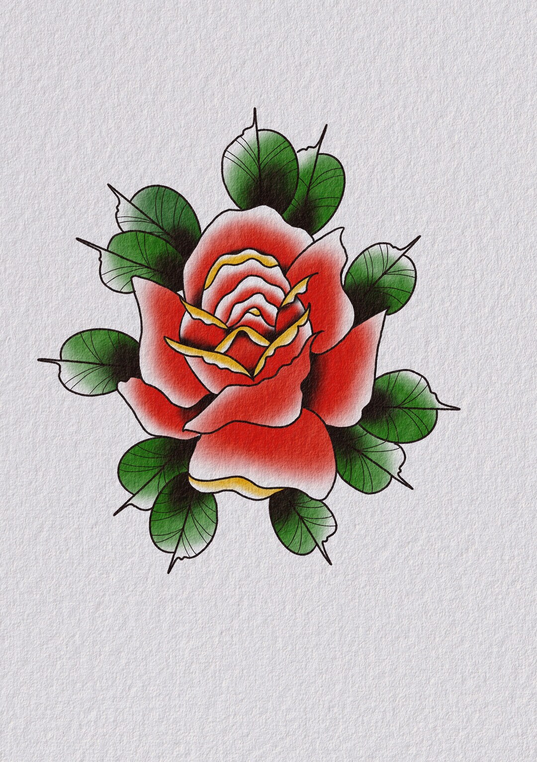 hughfowler:rose-rose-bud -colorful-rose-tattoosbyhugh-realistic-roses-realism-tattoo-rose
