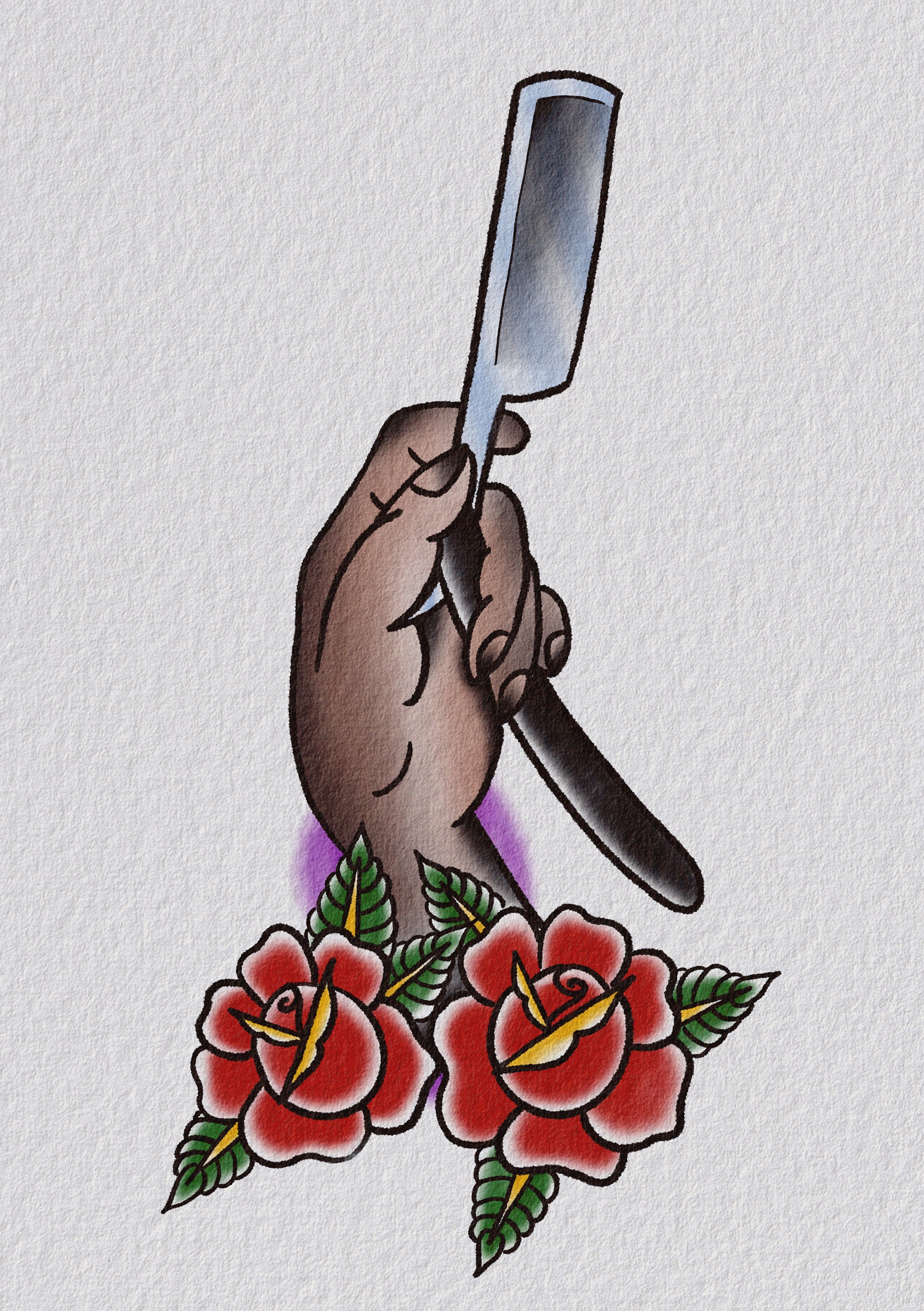 Barber Tattoo Razor