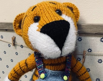Little Tiger toy crochet, Knitted Tiger, Amigurumi Tiger,  Tigger Plush, Handmade crochet toy woolen Hand-knitted