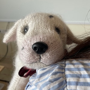 Puppy realistic knitted Puppy soft toy Knitted puppy Realistic stuffed puppy Crochet puppy dalmatian Realistic toy puppy Puppy toy
