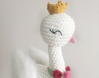 Amigurumi crochet swan, Crochet Swan Doll, Swan Amigurumi, Crochet Plush, Plush Toy / Gifts / Children's Toy /