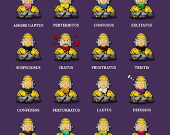 Hodie Sum (Roman Soldier) Digital Latin Poster