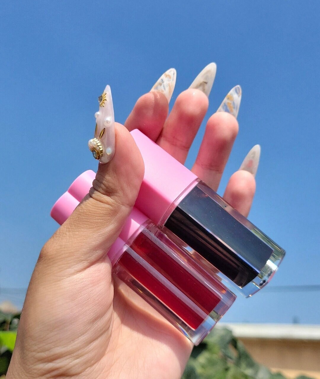 Red Lip Stain Transfer Proof Stain Lip Tint Vampy Lips Heart Shape