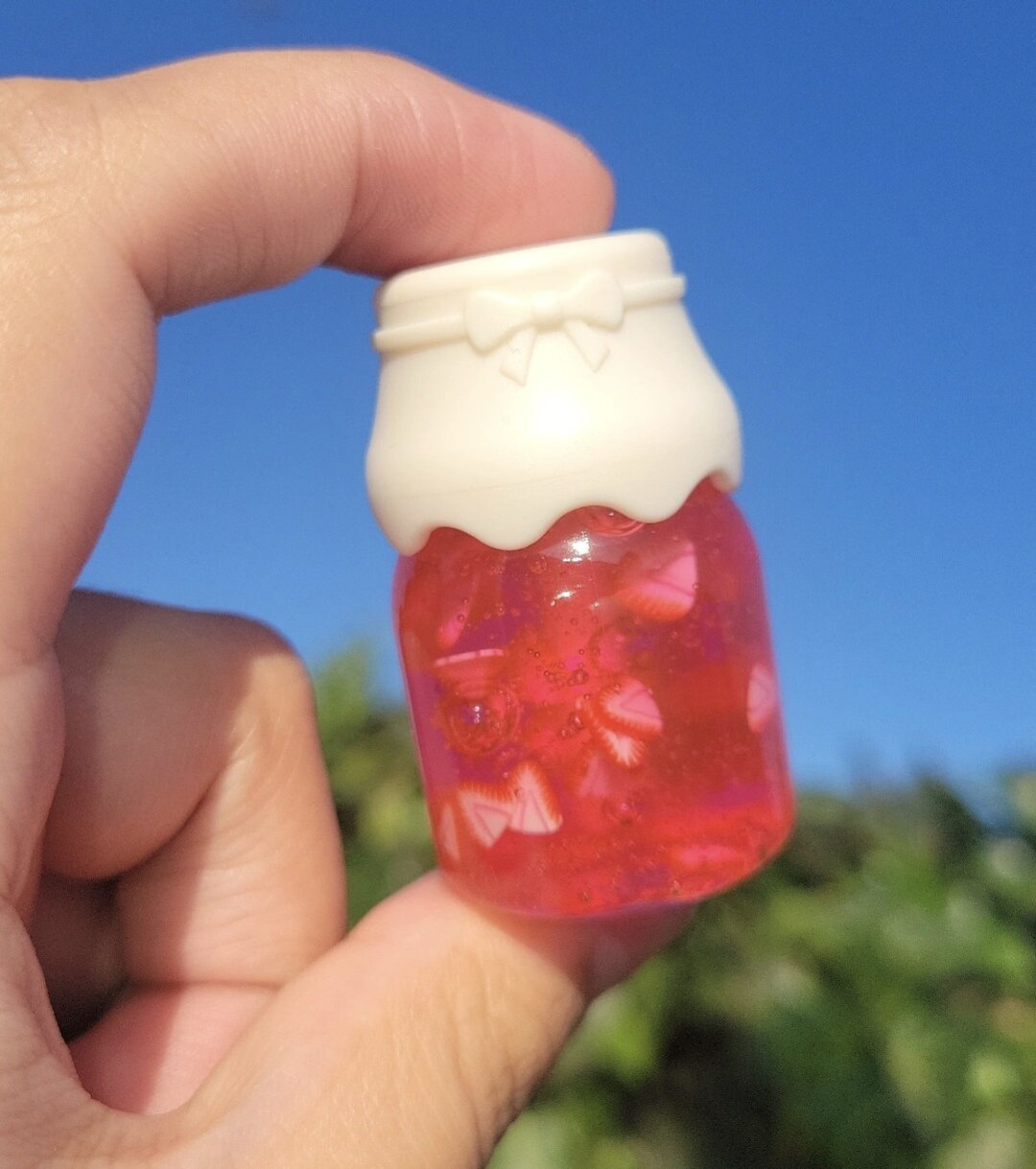 Strawberry Jelly Lip Gloss Clear Lip Gloss Moisturizing and Hydrating