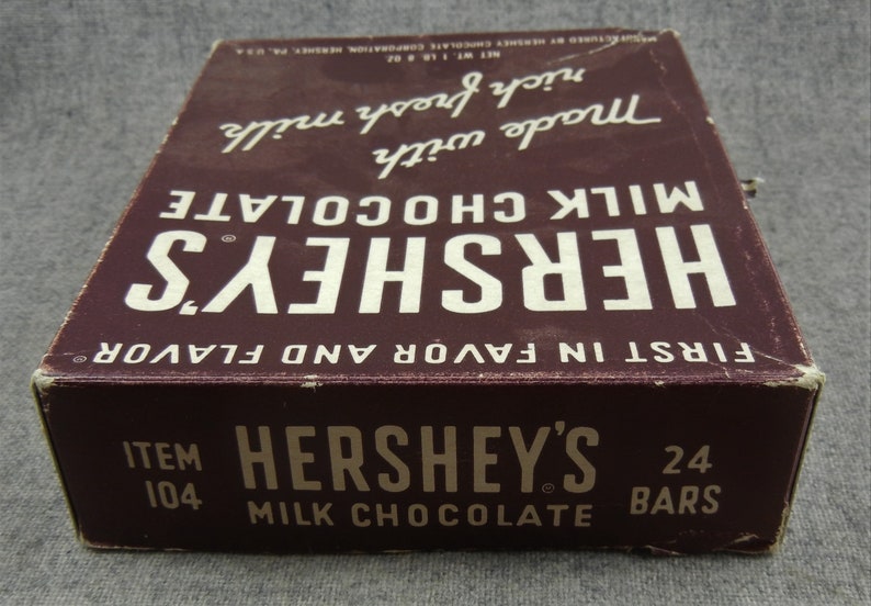 Hershey/'s Milk Chocolate Item 104 Display Box Empty Candy Hershey PA