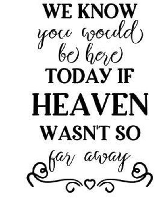 We Know You W Be Here T If H Wasn t So Far Away Ac C M Wg Sign With I B 