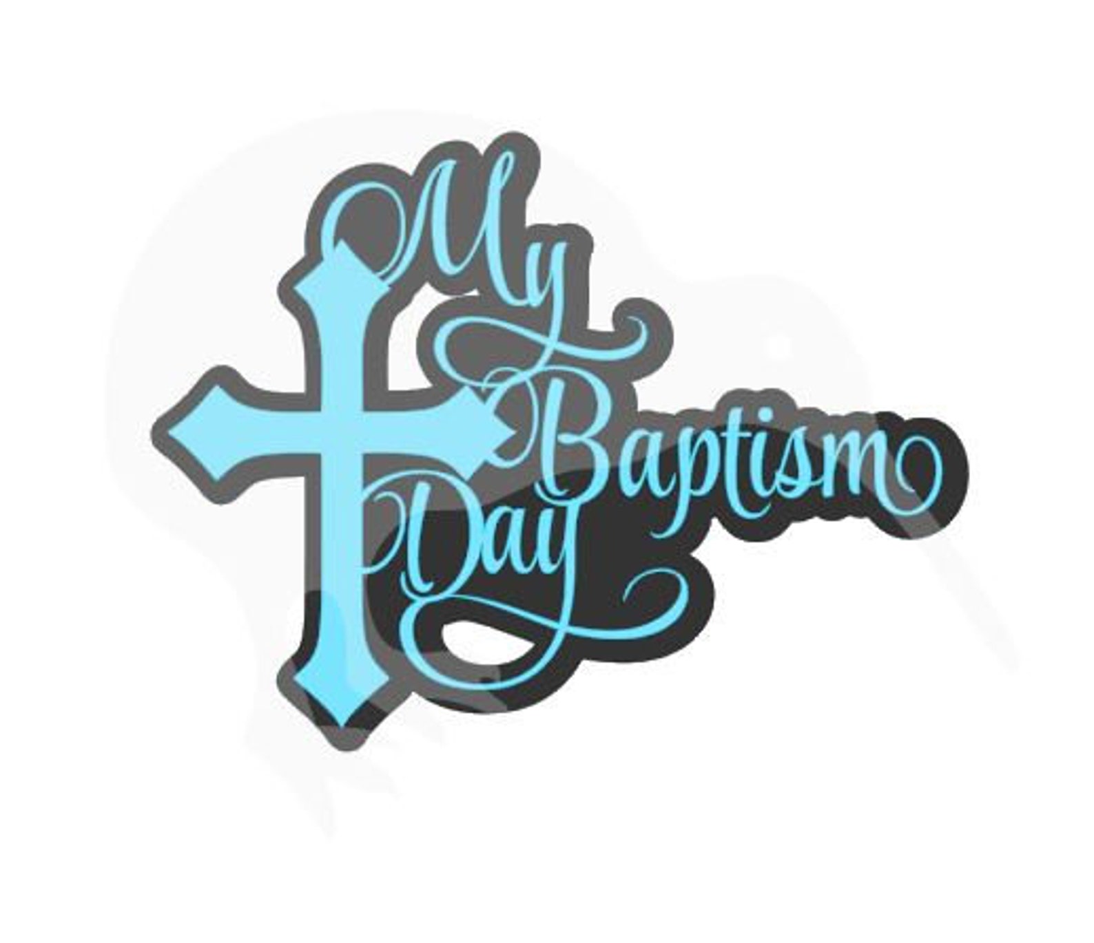 My Baptism Day Double Layer Cutting file SVG/JPG/DXF cake Etsy