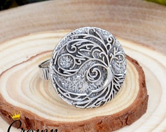 Handmade Sterling Silver Tree of Life Ring