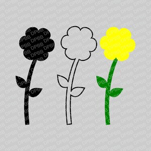 Einfache Blume Clipart