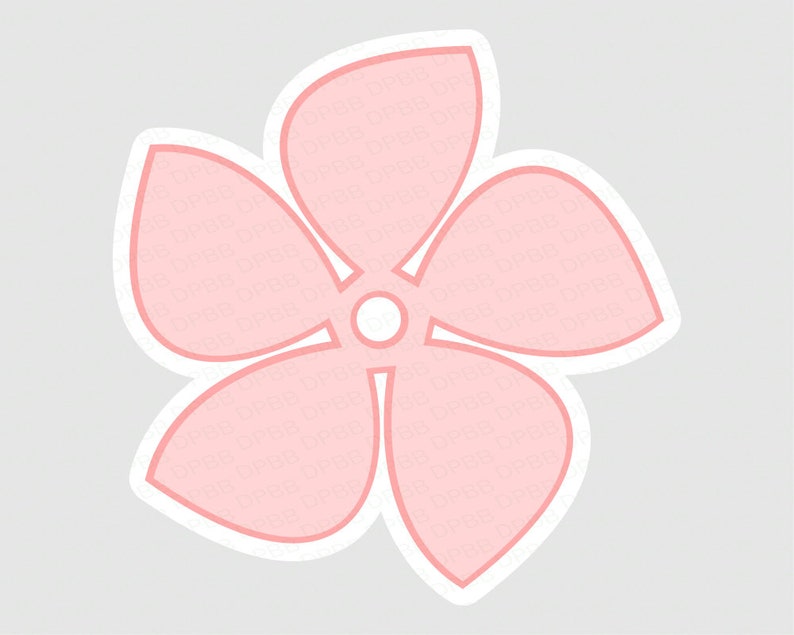 Download Cricut Design Space Flower Svg File 5 Petal Flower Clipart Pink Flower Clipart Vector Pdf File Design 1 Simple Flower Svg File Scrapbooking Papercraft Ladanitrade Com