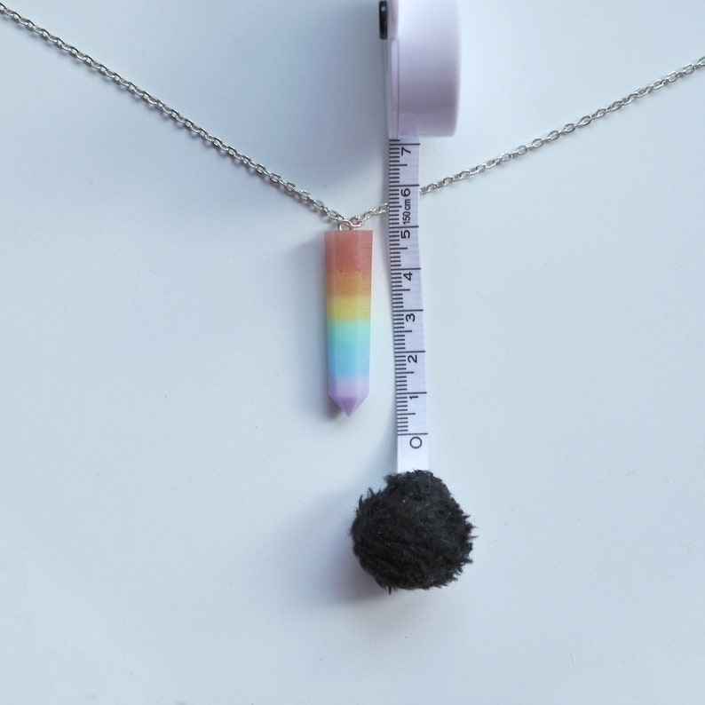 resin pendant pastel rainbow pendant pastel rainbow necklace