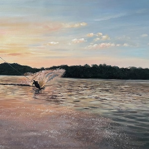 Custom Landscape Oil Painting on Canvas,Personalized Nature Scenic Art,Mountain,Seascape,Forest,Sunset,Sunrise,River,Lake Views Hand-Painted