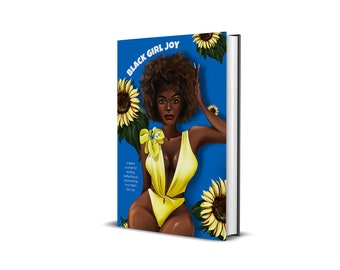 Black Girl Joy Blank  Paperback Notepad & Matching Beach Towel|Inclusive Writing Notepad|Travel Journal|Fun Summers|Fashion Blank Journal