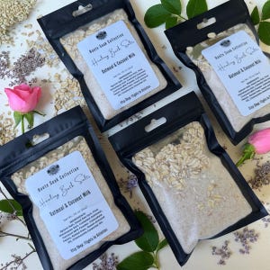 Oatmeal Coconut Milk Bath Soak: Chamomile & Calendula - Bee Calm