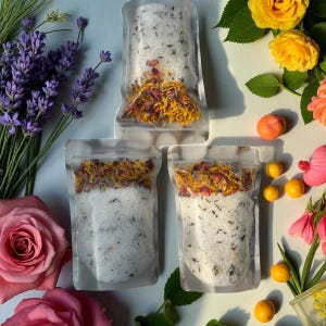 Badzout citroen-lavendelroos: ashwagandha en bergkristal - Luxury Spa Soak