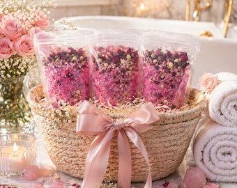 Coconut Rose Quartz Bath Salts | Luxe Self-Care Ritual Kit