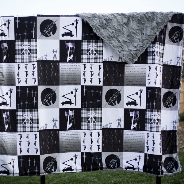 Patchwork Luxury Lineman Blanket