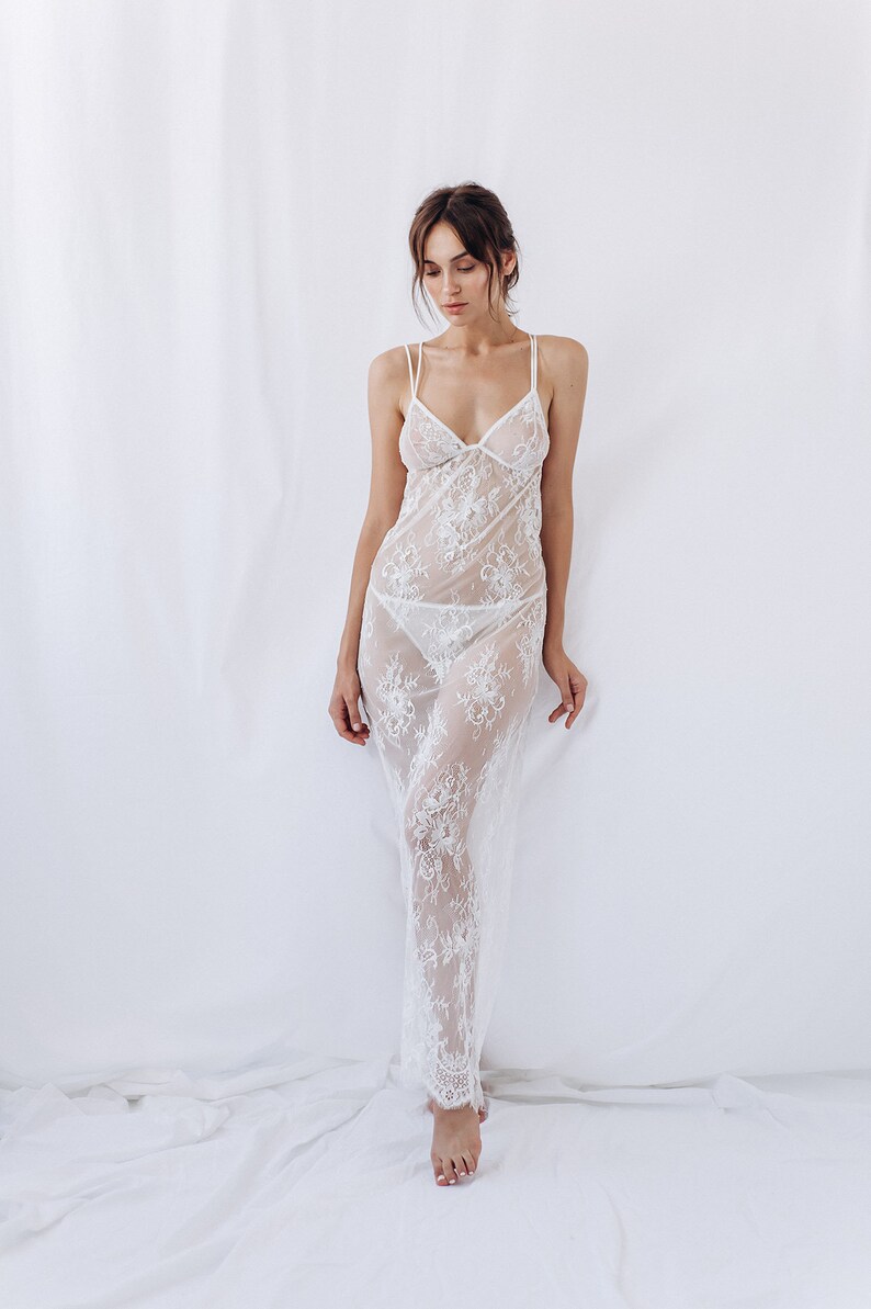 Robe boudOIR maternité dentelle de jour de mariage GOWN | Etsy