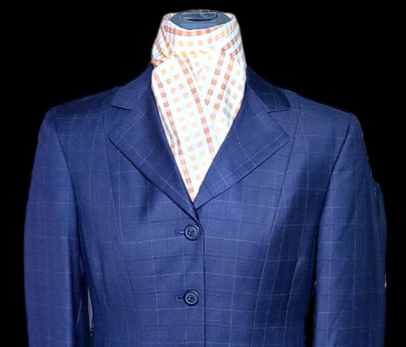 RJ CLASSICS ESSENTIALS Navy Windowpane Jacket, Si… - image 2