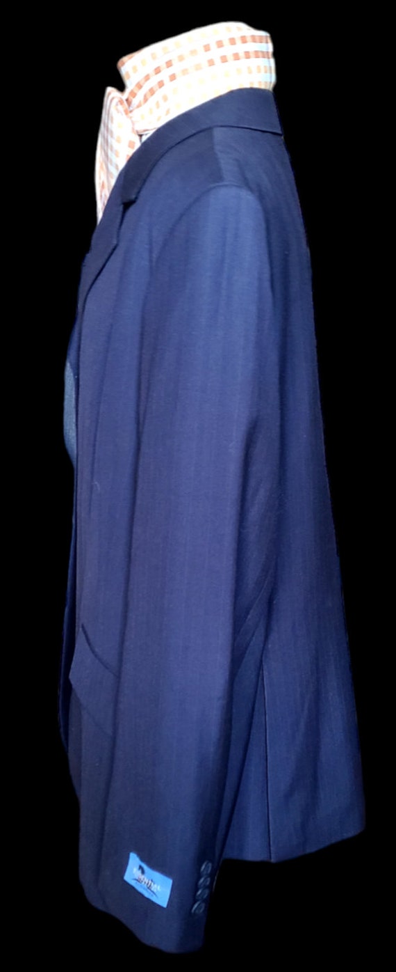 RJ CLASSICS ESSENTIALS Navy Pinstripe Jacket, Siz… - image 3