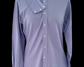 ESSEX CLASSICS COOLMAX Light Blue Huntshirt, Size womans 34