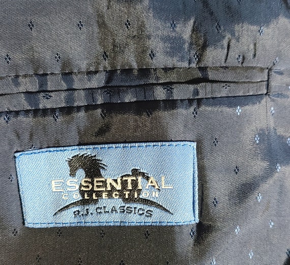 RJ CLASSICS ESSENTIALS Navy Pinstripe Jacket, Siz… - image 5