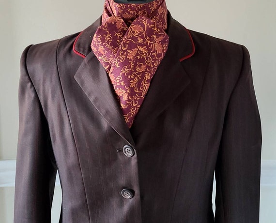 MARIGOLD Brown with Red Hunting Jacket, Size 14 w… - image 3