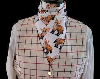 EQUETECH Red & Blue Tattersal Fox Hunting Vest.  NEW!