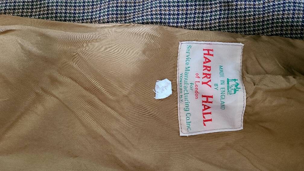 Veste Traditionnelle En Tweed Harry Hall - Taille 38 (12-14) Pour Chasse Ou Affichage - Bon état Occasion