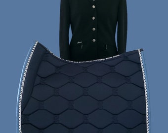 Cravatta Automatica Blu Navy Con Design Paisley Bianco Cotone - Foto 7