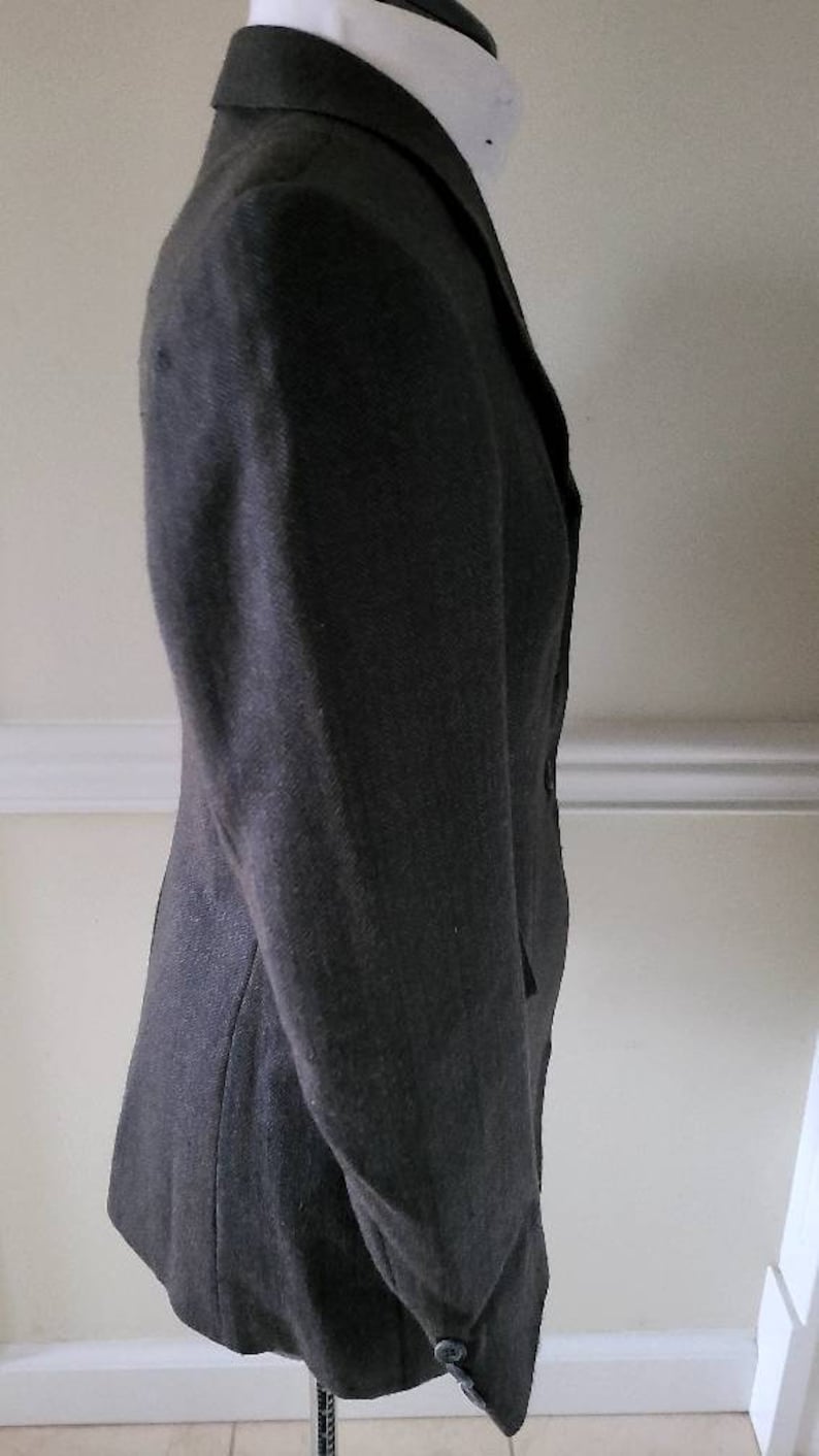 GRAND PRIX Blue Grey Tweed Fox Hunting Jacket Size 12R Etsy