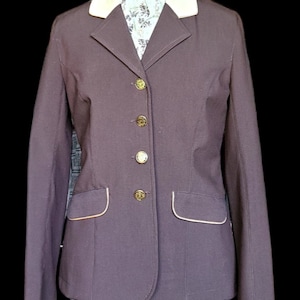 MALKEM Brown and Gold Dressage/Show Coat, Womans Size Small, Chest 36, FREE Shipping USA
