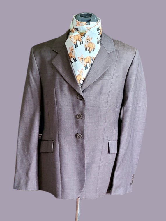 RJ CLASSICS STERLING Brown Windowpane Jacket, Size