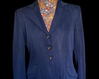 Manteau long coloré en laine - Bleu - - 45.00